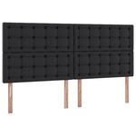 vidaXL Lit de Rangement Noir 200 x 200 cm Cuir synthétique