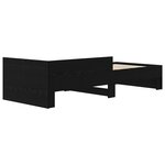 vidaXL Cadre de lit avec tête de lit Chêne noir 80 x 200 cm