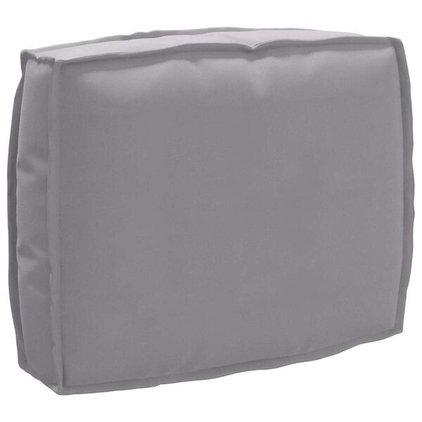 vidaXL Coussin pour dossier de palette Gris 50 x 40 x 12 cm