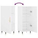 vidaXL Buffet blanc 34 5x34x90 cm bois d'ingénierie