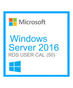 Microsoft Windows Server 2016 Remote Desktop Services (RDS) 50 user connections CAL - Clé licence à télécharger