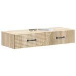 vidaXL Table d'appoint murale Chêne Sonoma 87 5 x 34 5 x 17 cm