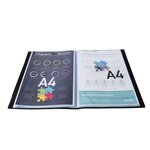 Protège-documents en polypropylène souple OPAK 200 vues - A4 - Noir x 8 EXACOMPTA