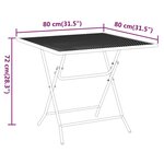vidaXL Ensemble à manger de jardin 5 Pièces Maille Métal Anthracite