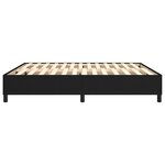 vidaXL Cadre de lit sans matelas noir 160x200 cm tissu