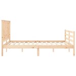 vidaXL Cadre de lit sans matelas bois massif