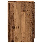 vidaXL Armoire de bureau vieux bois 33x50x75 cm bois d'ingénierie