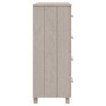 vidaXL Buffet HAMAR Blanc 79x40x103 5 cm Bois massif de pin