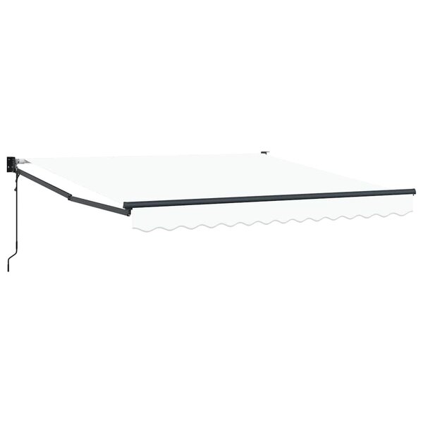 vidaXL Auvent Blanc 3 x 2 5 m Polyester et métal