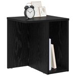 vidaXL Table d'appoint Chêne noir 37 x 32 x 40 cm Bois d'ingénierie
