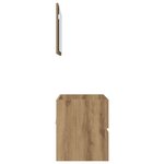 vidaXL Set de Meubles de Salle de Bain 2 Pièces Chêne artisanal