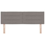 vidaXL Tête de lit avec tête de lit Taupe 160 cm Cuir synthétique