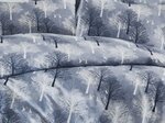 Parure de lit bleue TREE 260 x 240 cm