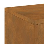 vidaXL Supports de plantes d'extérieur Colonne 2 Pièces 24x24x75 cm Acier patiné