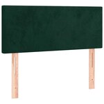 vidaXL Tête de lit à LED Vert foncé 90x5x78/88 cm Velours