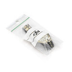 Sachet zip 50  recyclé à bandes blanches 60 microns raja 22x28 cm (lot de 1000)