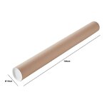 Tube en carton d'expédition et d'emballage (ø10x100cm)