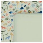 Table a langer murale WICKI + Matelas Couleur Naturel Motifs Party Animal Vert