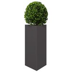vidaXL Jardinière noir triangulaire 40x34 5x70 cm acier