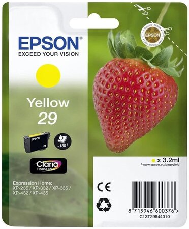 Cartouche d'encre epson fraise 29 (jaune)