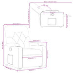 vidaXL Fauteuil inclinable Noir Similicuir
