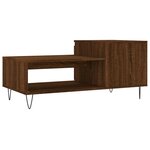 vidaXL Table basse Chêne marron 100x50x45 cm Bois d'ingénierie