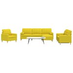 vidaXL Ensemble de canapés 4 Pièces repose-pied et coussins décoratifs