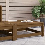 vidaXL Repose-pied de jardin 70x70x30cm marron miel bois de pin solide