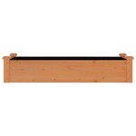 vidaXL Lit surélevé de jardin doublure 120x45x25 cm bois massif sapin