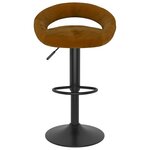 vidaXL Tabourets de bar lot de 2 marron velours