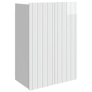 vidaXL Armoire Murale Blanc brillant 66 x 34 5 x 92 cm