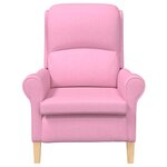 vidaXL fauteuil Rose 76 x 94 x 102 cm Tissu Sharpa