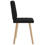 vidaXL Chaises à manger lot de 2 noir tissu
