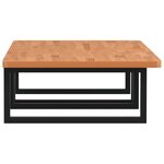 vidaXL Étagère de vasque murale acier et bois massif de hêtre