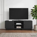 vidaXL Meuble TV Noir 150 x 31 x 50 cm Bois d’ingénierie