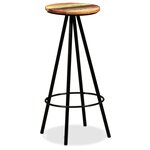 vidaXL Ensemble de bar 3 Pièces Bois de récupération massif