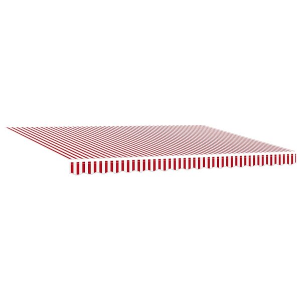vidaXL Auvent Rouge et blanc 450 × 300 cm tissu