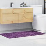 vidaXL Tapis de bain antidérapant Violet 70 x 120 cm PP