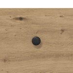 vidaXL Cabinet de chevet avec tiroir chêne artisanal 40 x 42 x 50 cm