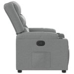 vidaXL Fauteuil inclinable Gris clair Tissu