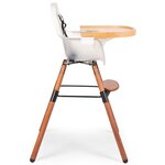CHILDHOME Chaise haute avec pare-chocs 2-en-1 Evolu 2 Transparent
