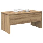 vidaXL Table basse Chêne artisanal 102 x 50 5 x 46 5 cm
