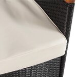 vidaXL Ensemble à manger d'extérieur 5Pièces avec coussins Résine tressée