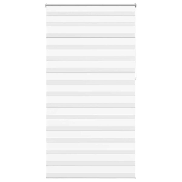 vidaXL Store vénitien Zebra 120 9 x 230 cm  largeur du tissu 116 7 cm  blanc