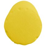 vidaXL Coussins d'accent 2 Pièces Jaune clair Ø 25 x 70 cm tissu