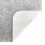 vidaXL Ensemble de tapis de bain antidérapants 3 Pièces Gris PP