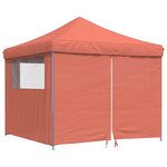 vidaXL Tente de réception pliable escamotable avec 4 parois latérales