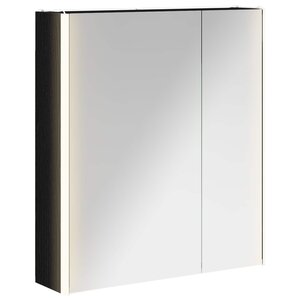 vidaXL Armoire Miroir de Salle de Bain Chêne noir 63 5 x 15 5 x 70 cm