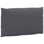 vidaXL Coussins de palette 2 Pièces anthracite tissu oxford