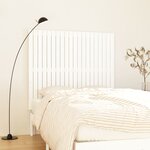 vidaXL Tête de lit murale Blanc 127 5x3x110 cm Bois massif de pin